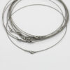 neck wire with lobster catch antique silver
