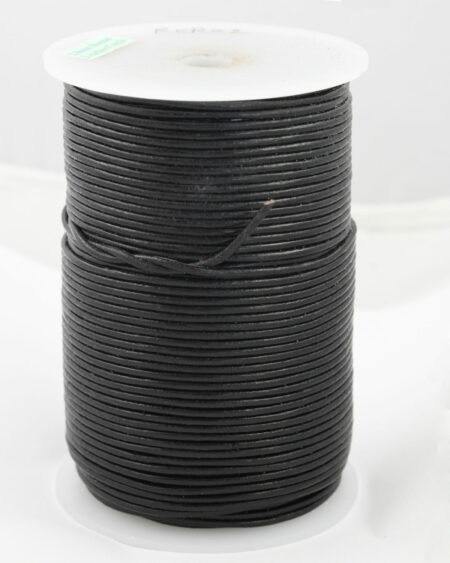 leather cord 2mm black