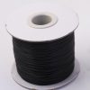 Synthetic thread waxed cord 1mm black