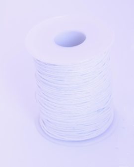 Waxed cotton Cord 1mm WHITE