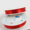 Plated Copper Wire 0.38 mm Red
