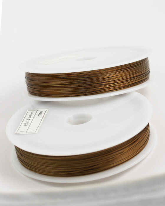Stainless Steel coated wire, 0.45mm Bronze