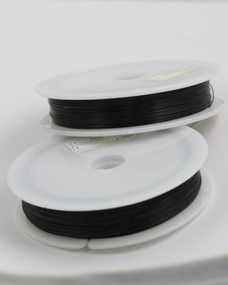 Tigertail wire 0.38mm Black