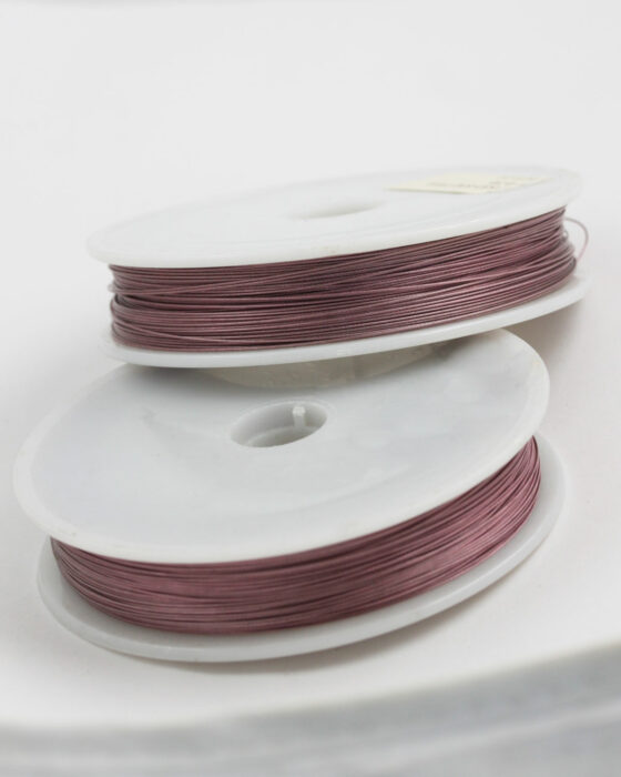 Tigertail wire 0.38mm Pink