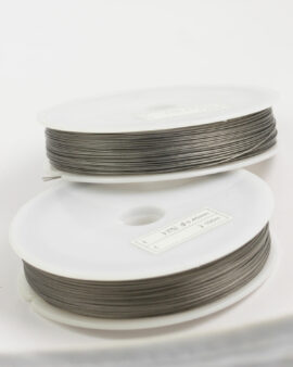 Stainless Steel coated wire, 0.45mm Silver