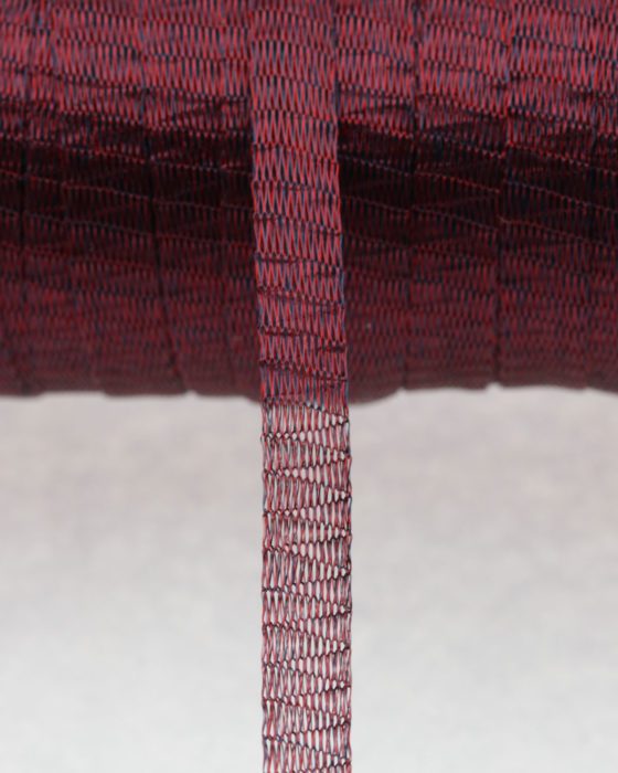 Ribbon tubular wire 7mm Burgundy