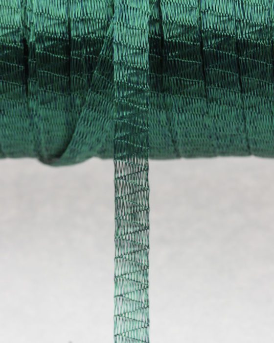 Ribbon tubular wire 7mm Dark green