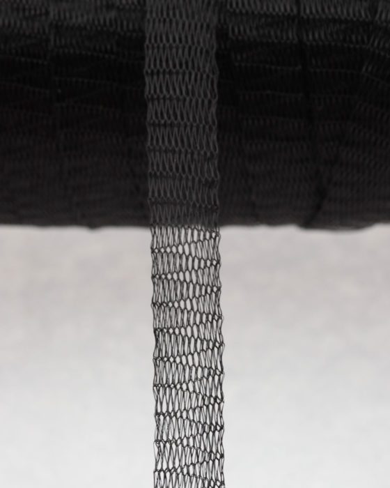 Ribbon tubular wire 7mm Black