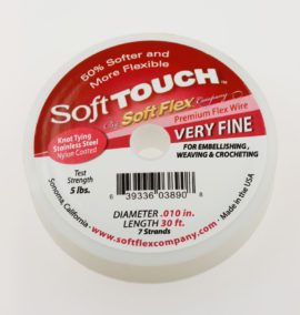 Soft Touch Beading Wire - Very fine  - Sold by the Roll