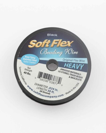 Soft flex wire heavy black