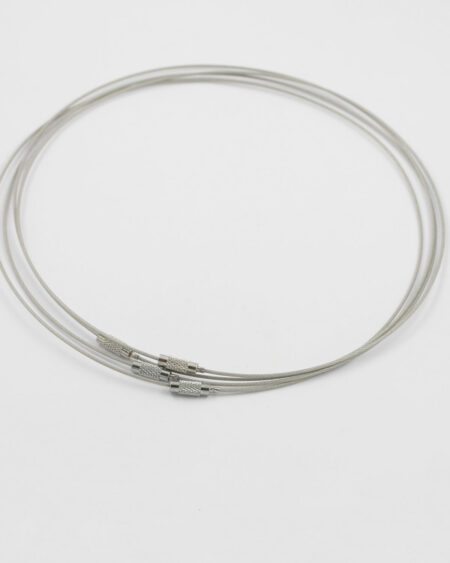flexi neck wire with screw silver