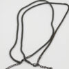 wire mesh necklace black