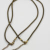 wire mesh necklace antique brass