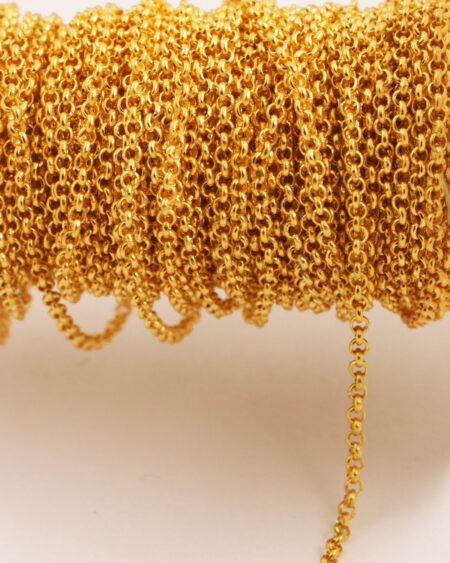 Belcher chain 2mm ring gold