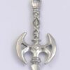 Viking Battle Double Axe Pendant 50x24mm.