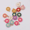 Enamelled Star Charms 10mm mix colour