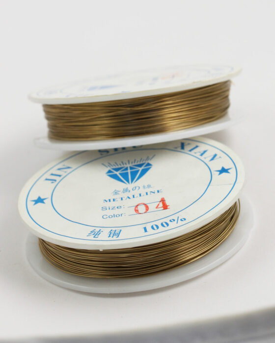 Plated Copper Wire 0.40 mm Gold