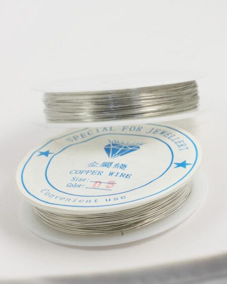 Plated Copper Wire 0.50 mm Silver