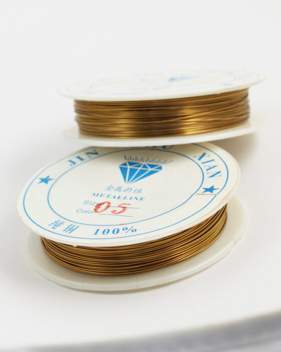 Plated Copper Wire 0.50 mm Gold