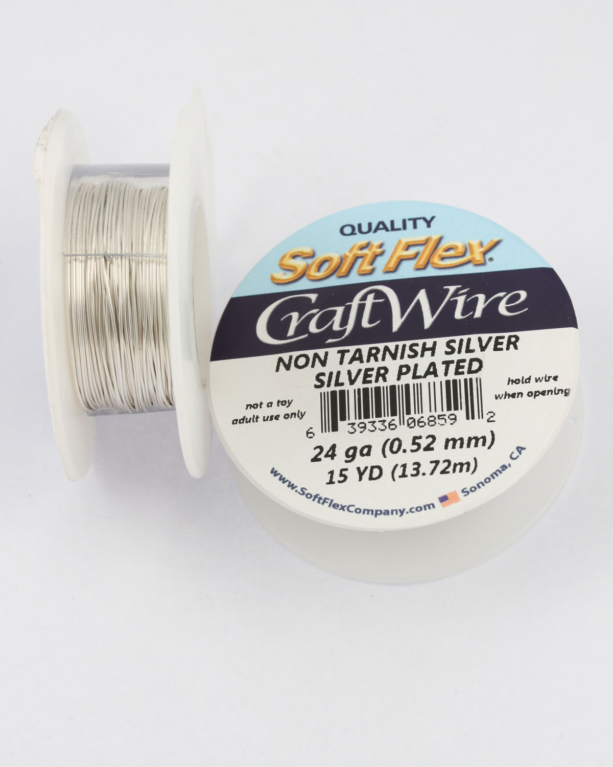 Craft Wire 24 gauge. Sold per roll of 15 yards (13.73m) - Auckland Beads NZ  , beads and jewellery supplies wholesale