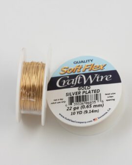 craft wire 22 gauge gold silver plated