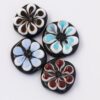 Handmade glass flower beads