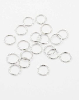 jump ring 10mm antique silver