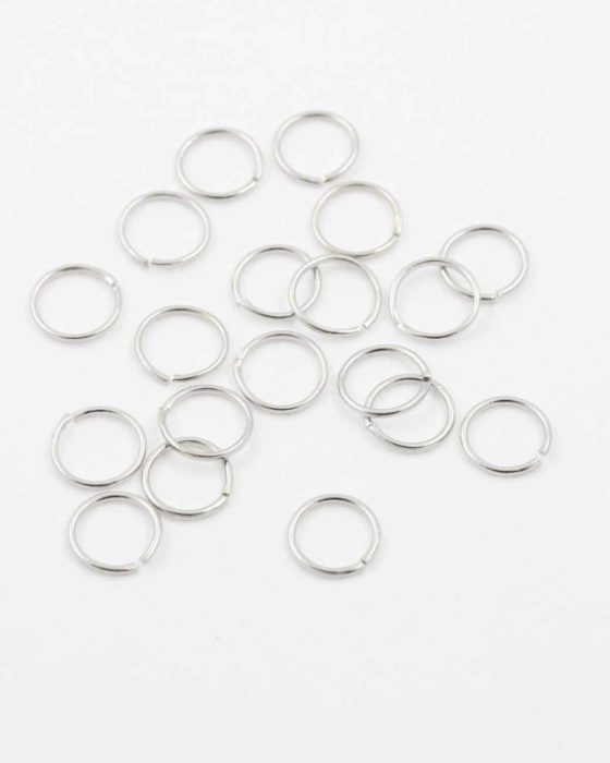 jump ring 10mm antique silver
