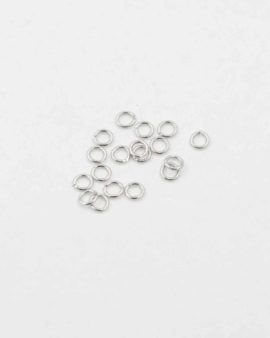 jump ring 4mm antique silver