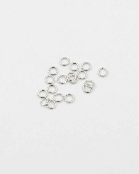 jump ring 4mm antique silver