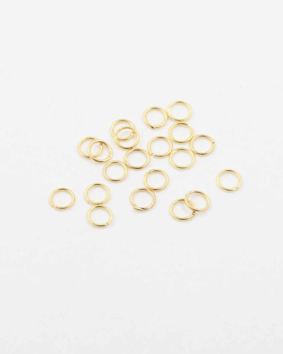 jump ring 6mm gold