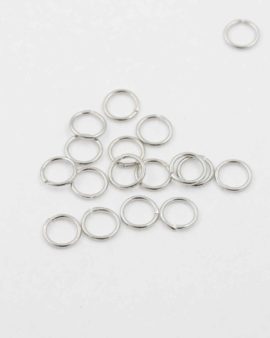 jump ring 8mm antique silver