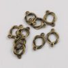 715-802 Twisted ring with cord - Antique brass