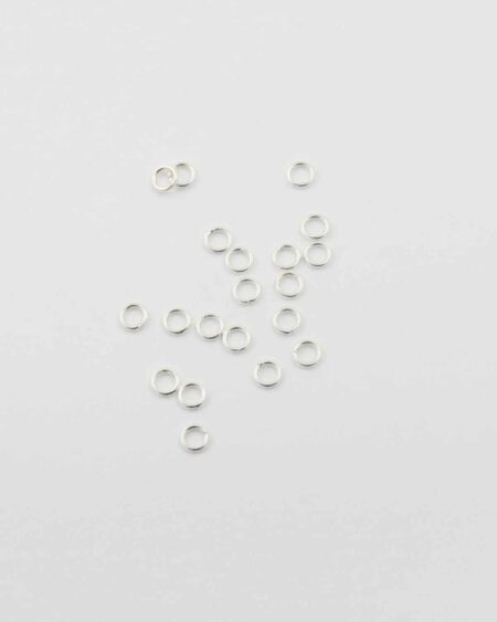 Sterling silver jump ring 4mm. Sold per pack of 20