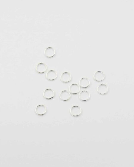 Sterling silver jump ring 6mm. Sold per pack of 20