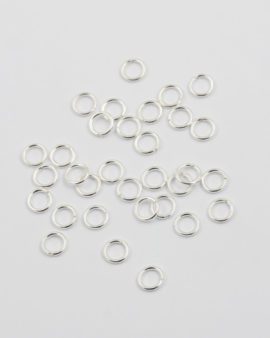 sterling silver jumpring 6mm open