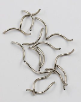 twisted tube antique silver