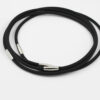 silicon neck cord with magnetic clasp black