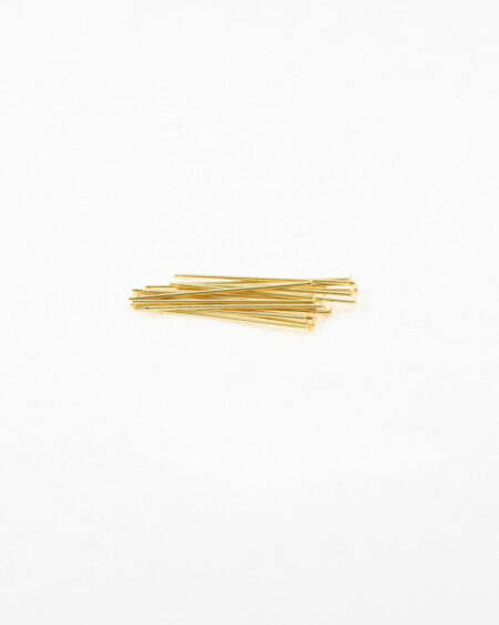 headpins flat head gold