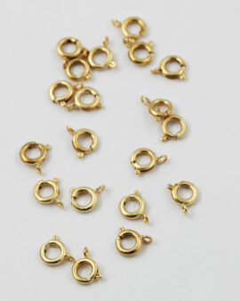 Bolt Ring Clasp 8mm Gold