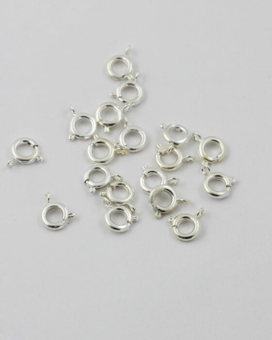 Bolt Ring Clasp 8mm Silver