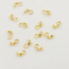knot cups 4mm gold