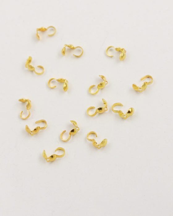 knot cups 4mm gold