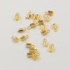 cord ends 9x4mm gold