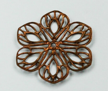 filigree metal component Antique copper