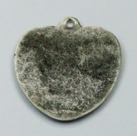 18 x 18 mm Flat heart pendant