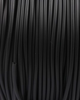 pvc rubber cord hollow 3mm black