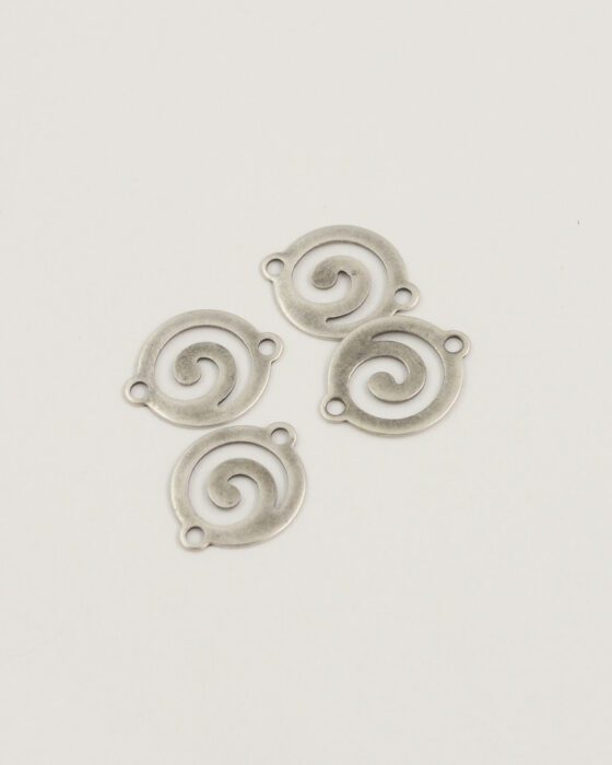 tribal spacer 12.6mm antique silver