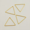 Triangle shape 30mm gold