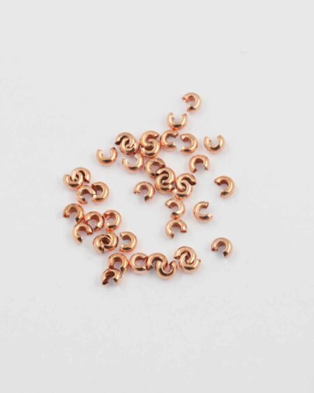 crimp cover rose gold